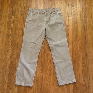Wrangler Men's jeans Pants in brown/tan khaki 33x30 👀💯 great condition